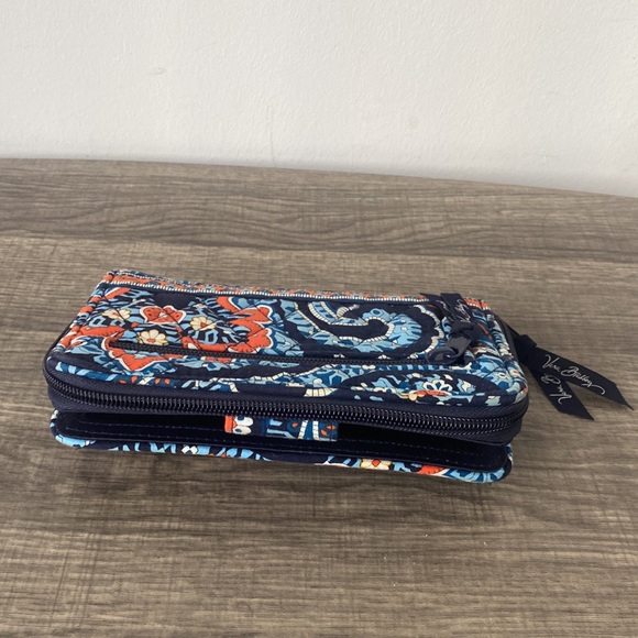 Vera Bradley Blue and Orange Patterned Wallet - Picture 8 of 8
